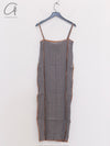 BASERANGE Sling Dress Portugal BAS-DRSKS-LC-SP25-HH BAYON GREY(YELLOW)